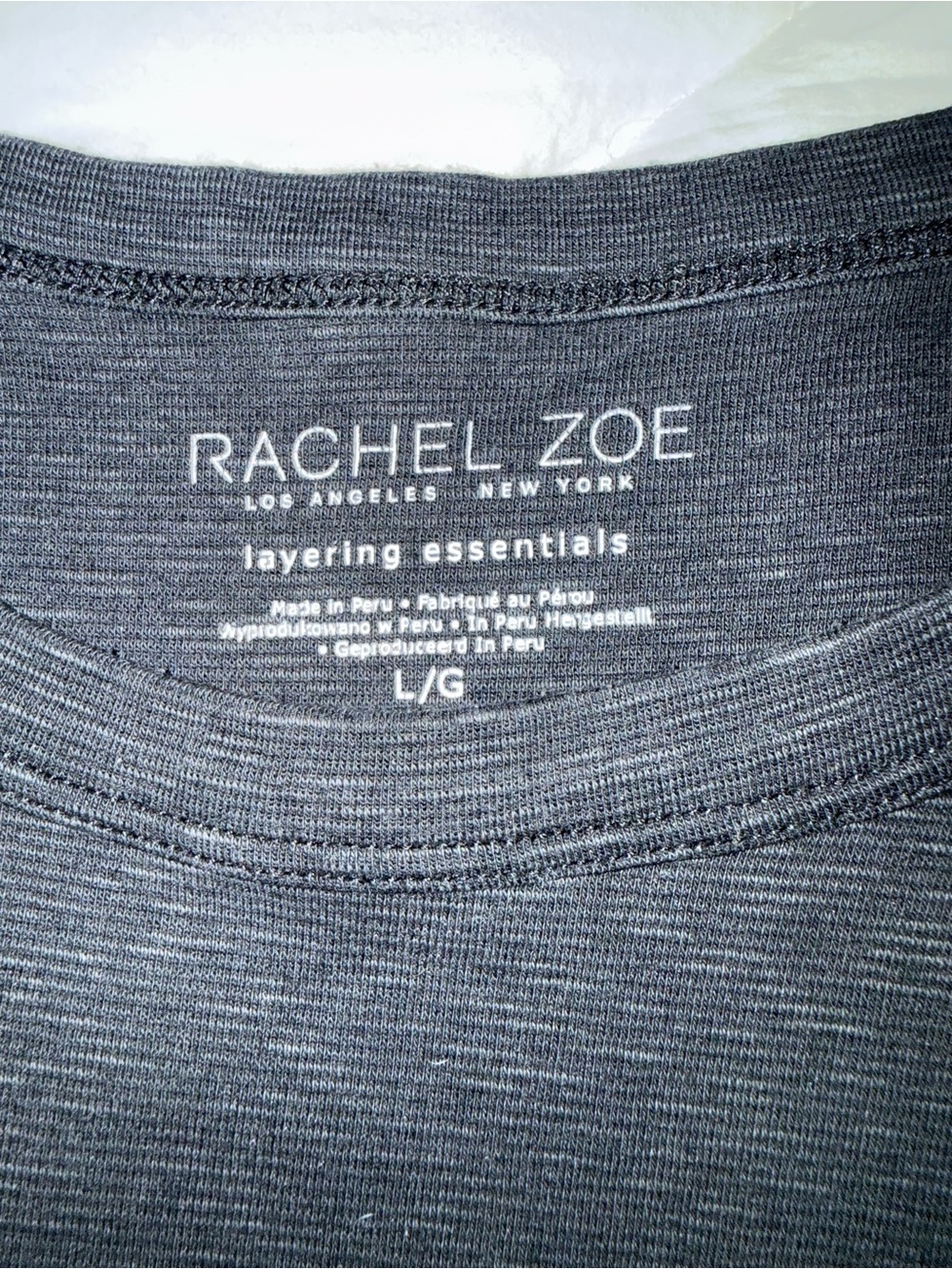 Rachel Zoe blue Layering Essentials Tee - Picture 2 of 8